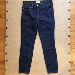 Madewell High Riser Skinny Jeans - Size 30 Indigo